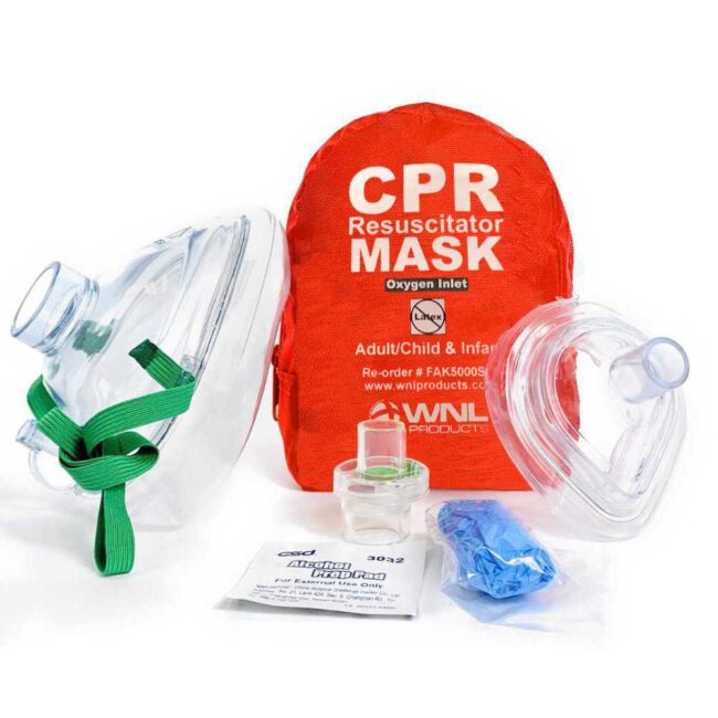 WNL CPR Mask for Adult & Children in Hard Case
